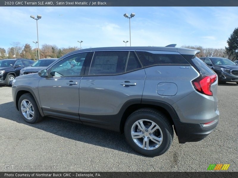 Satin Steel Metallic / Jet Black 2020 GMC Terrain SLE AWD