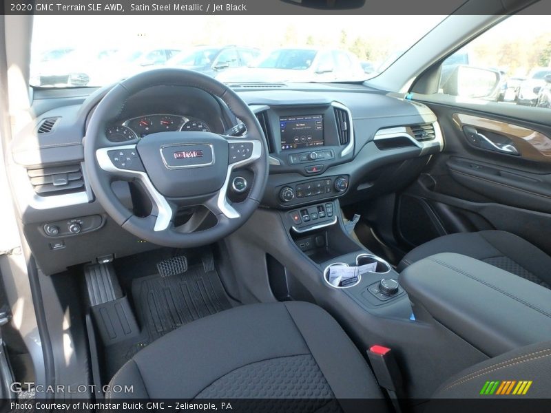Satin Steel Metallic / Jet Black 2020 GMC Terrain SLE AWD