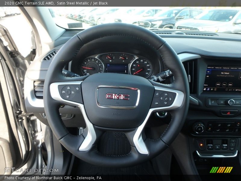 Satin Steel Metallic / Jet Black 2020 GMC Terrain SLE AWD
