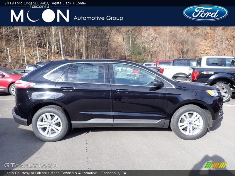 Agate Black / Ebony 2019 Ford Edge SEL AWD