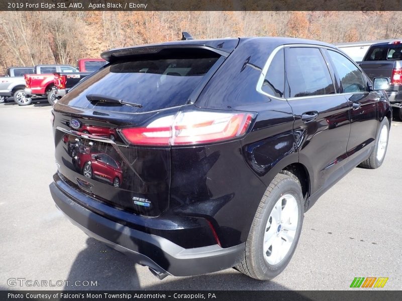 Agate Black / Ebony 2019 Ford Edge SEL AWD