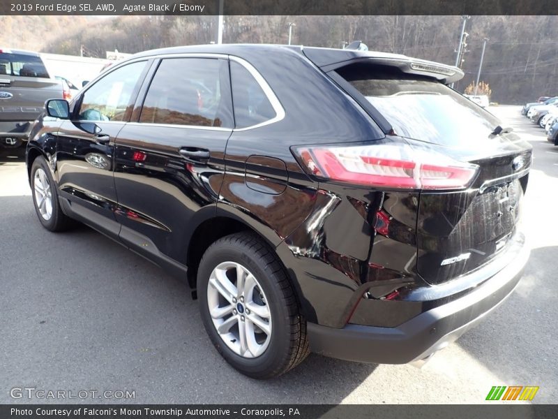 Agate Black / Ebony 2019 Ford Edge SEL AWD