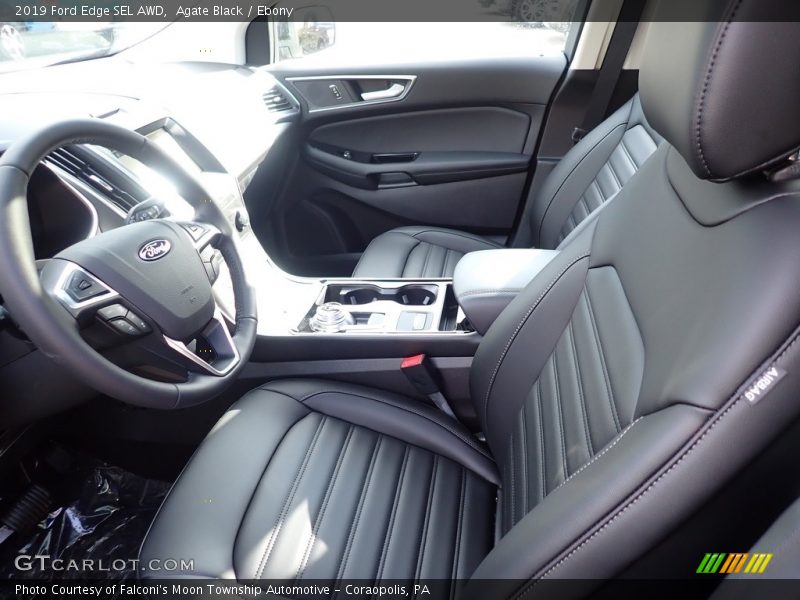 Front Seat of 2019 Edge SEL AWD