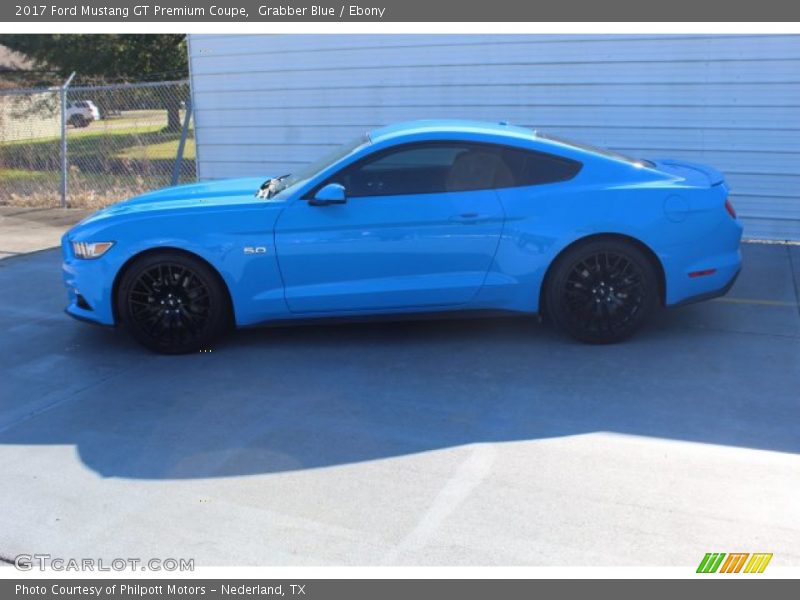 Grabber Blue / Ebony 2017 Ford Mustang GT Premium Coupe