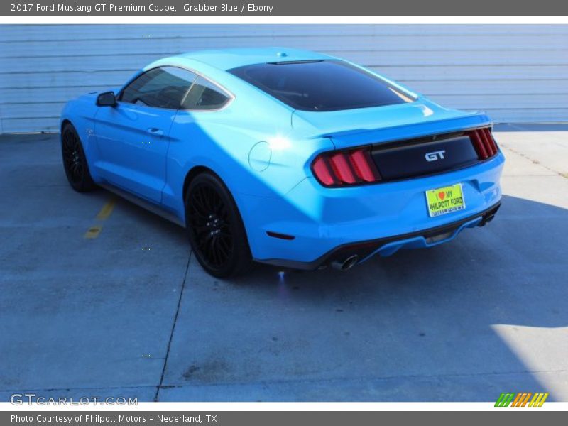 Grabber Blue / Ebony 2017 Ford Mustang GT Premium Coupe