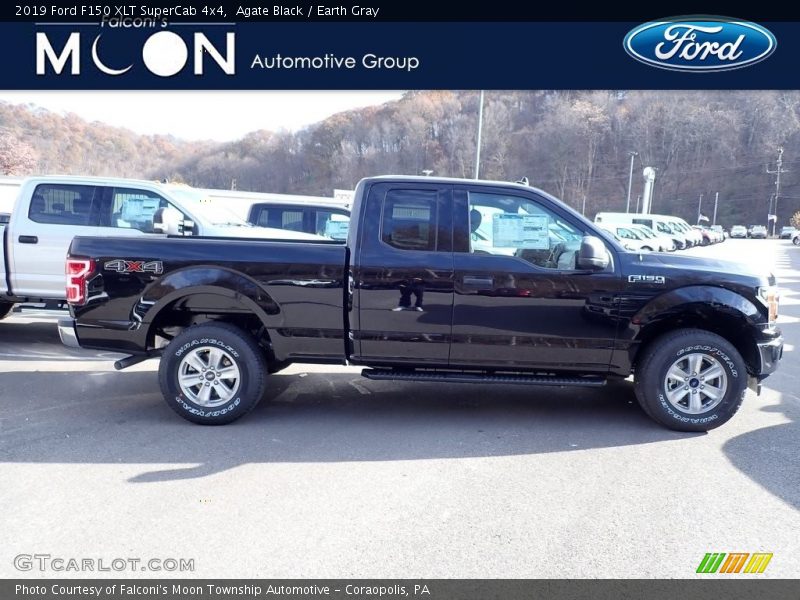 Agate Black / Earth Gray 2019 Ford F150 XLT SuperCab 4x4