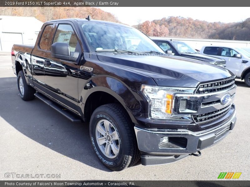 Agate Black / Earth Gray 2019 Ford F150 XLT SuperCab 4x4