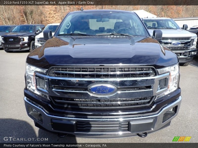 Agate Black / Earth Gray 2019 Ford F150 XLT SuperCab 4x4