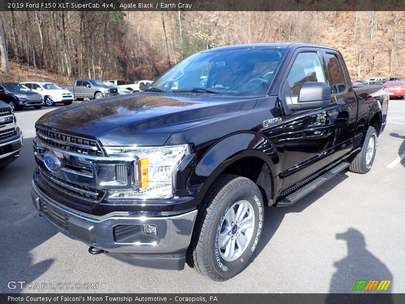 Agate Black / Earth Gray 2019 Ford F150 XLT SuperCab 4x4