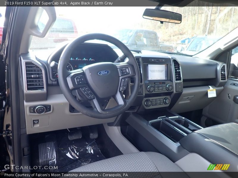 Agate Black / Earth Gray 2019 Ford F150 XLT SuperCab 4x4