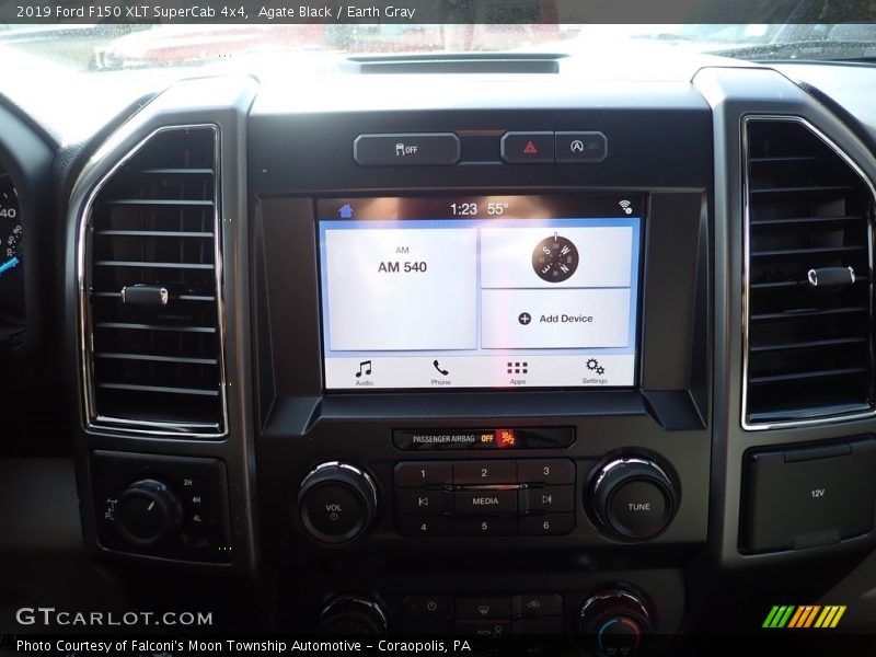 Agate Black / Earth Gray 2019 Ford F150 XLT SuperCab 4x4