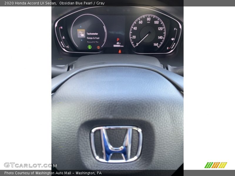 Obsidian Blue Pearl / Gray 2020 Honda Accord LX Sedan
