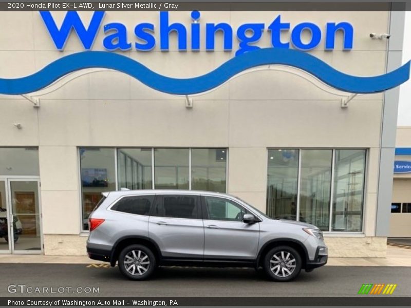 Lunar Silver Metallic / Gray 2020 Honda Pilot EX-L AWD
