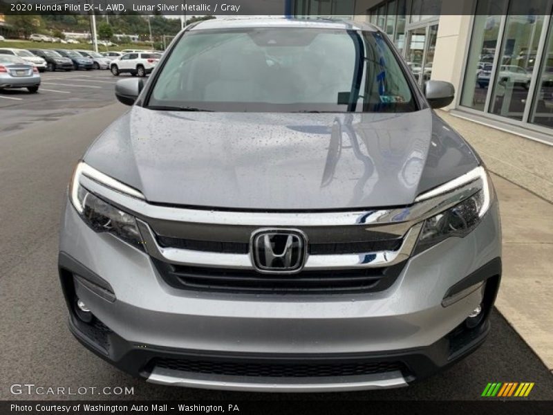 Lunar Silver Metallic / Gray 2020 Honda Pilot EX-L AWD