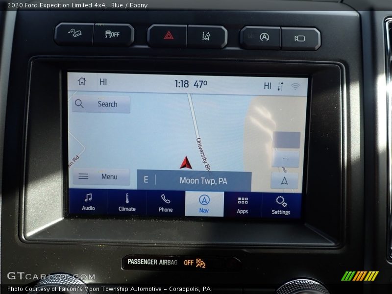 Navigation of 2020 Expedition Limited 4x4