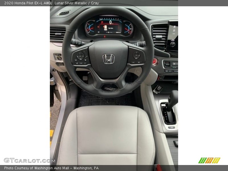 Lunar Silver Metallic / Gray 2020 Honda Pilot EX-L AWD