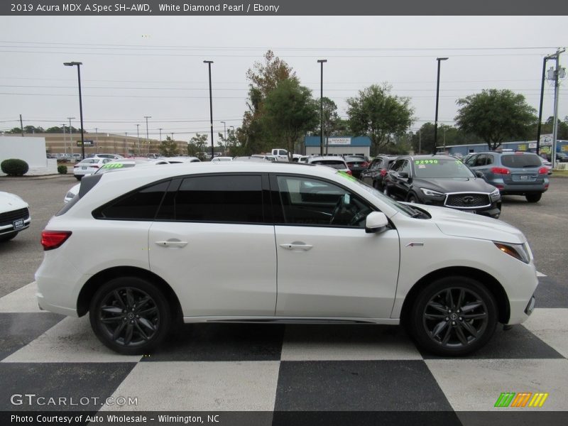 White Diamond Pearl / Ebony 2019 Acura MDX A Spec SH-AWD