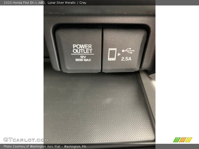 Lunar Silver Metallic / Gray 2020 Honda Pilot EX-L AWD
