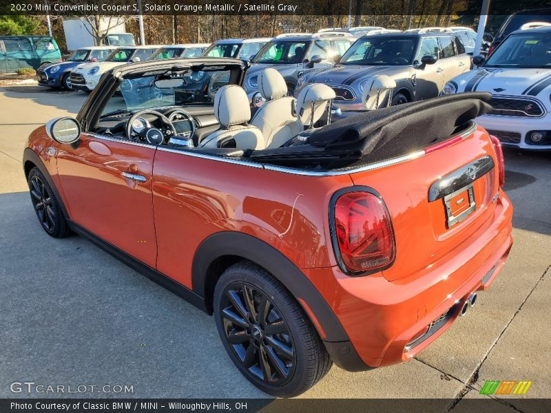 Solaris Orange Metallic / Satellite Gray 2020 Mini Convertible Cooper S