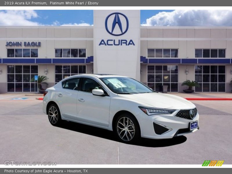 Platinum White Pearl / Ebony 2019 Acura ILX Premium