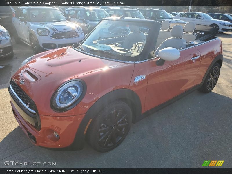 Solaris Orange Metallic / Satellite Gray 2020 Mini Convertible Cooper S