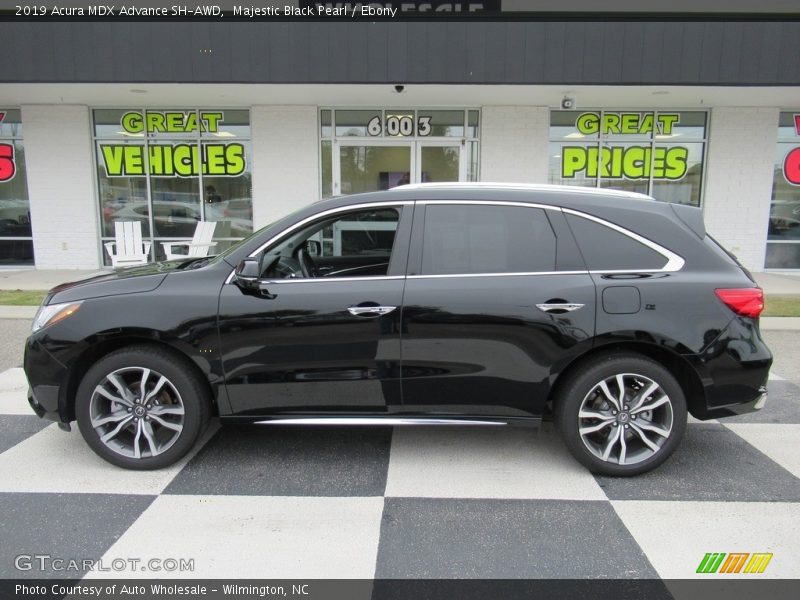 Majestic Black Pearl / Ebony 2019 Acura MDX Advance SH-AWD