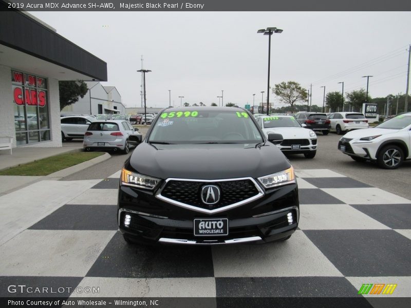 Majestic Black Pearl / Ebony 2019 Acura MDX Advance SH-AWD