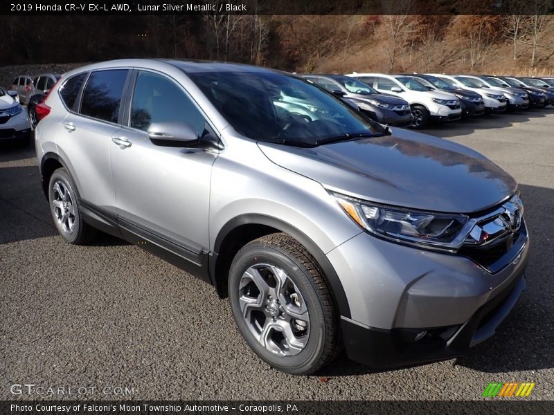 Lunar Silver Metallic / Black 2019 Honda CR-V EX-L AWD