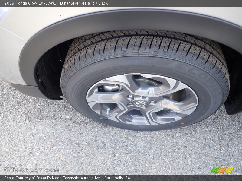 Lunar Silver Metallic / Black 2019 Honda CR-V EX-L AWD