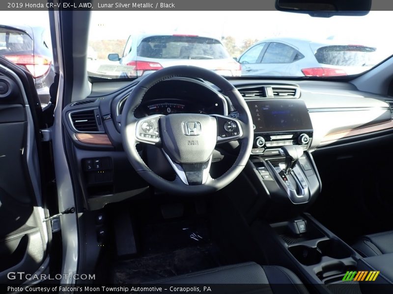 Lunar Silver Metallic / Black 2019 Honda CR-V EX-L AWD