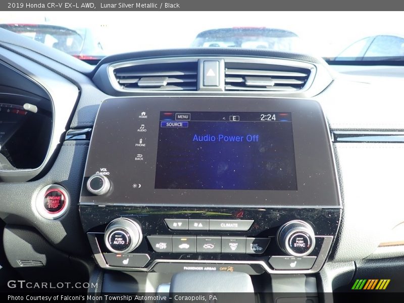 Lunar Silver Metallic / Black 2019 Honda CR-V EX-L AWD
