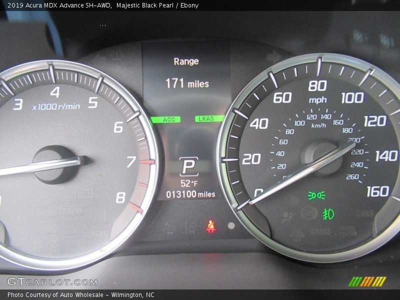 Majestic Black Pearl / Ebony 2019 Acura MDX Advance SH-AWD