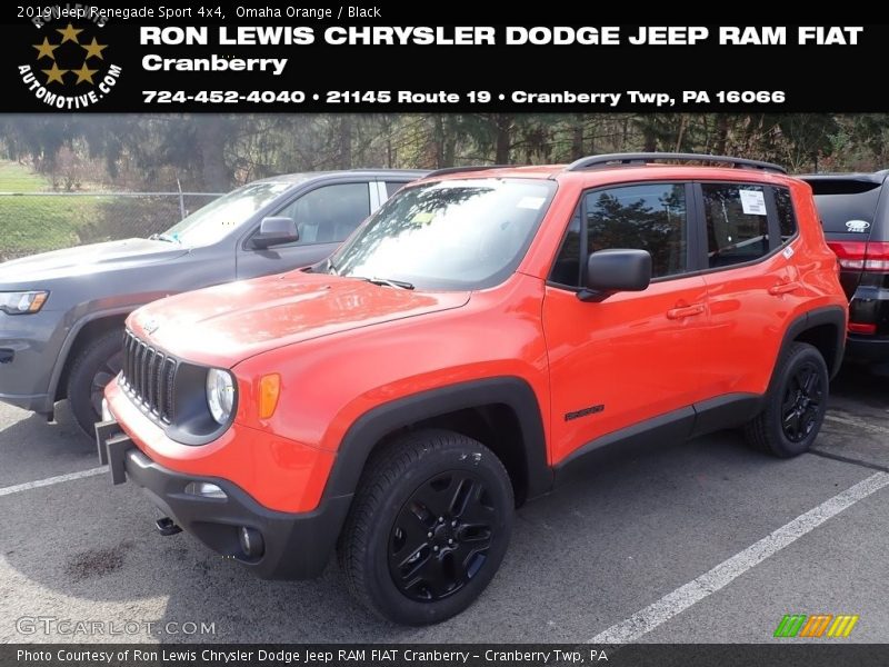 Omaha Orange / Black 2019 Jeep Renegade Sport 4x4