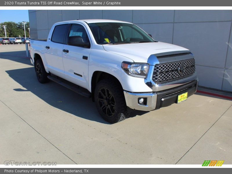 Super White / Graphite 2020 Toyota Tundra TSS Off Road CrewMax