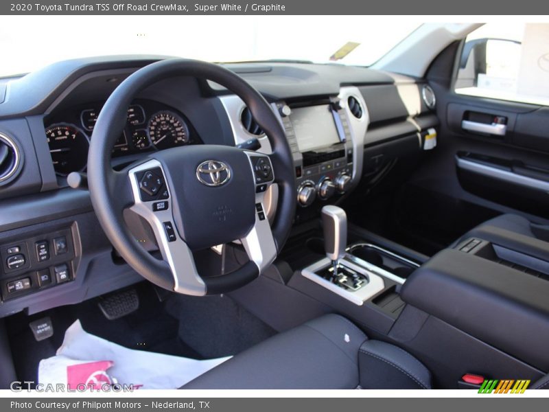 Super White / Graphite 2020 Toyota Tundra TSS Off Road CrewMax