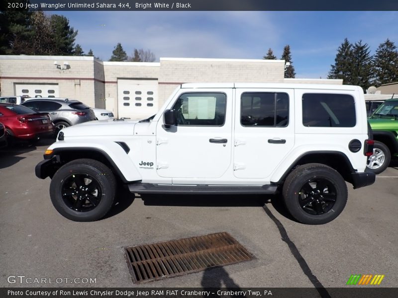 Bright White / Black 2020 Jeep Wrangler Unlimited Sahara 4x4