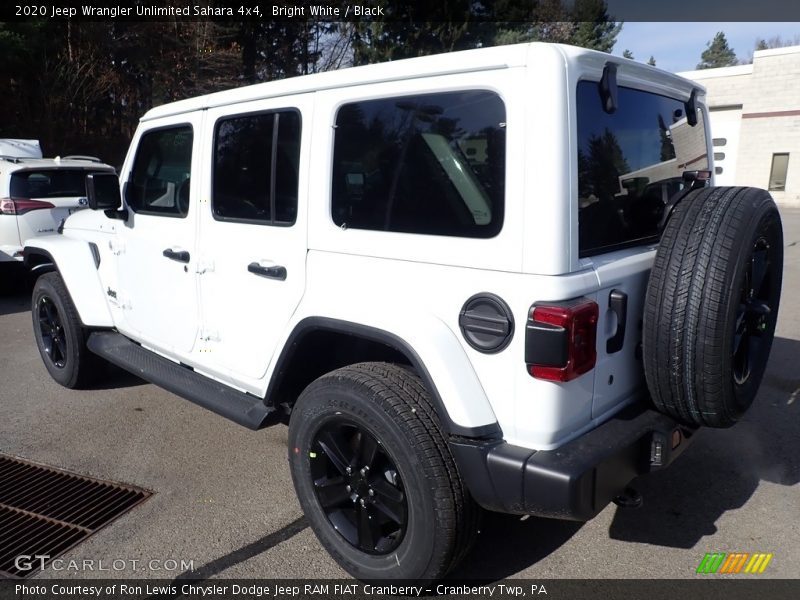 Bright White / Black 2020 Jeep Wrangler Unlimited Sahara 4x4