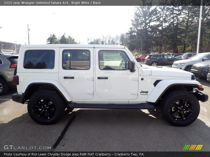 Bright White / Black 2020 Jeep Wrangler Unlimited Sahara 4x4