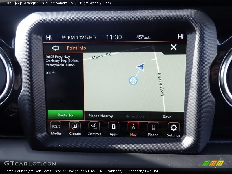 Bright White / Black 2020 Jeep Wrangler Unlimited Sahara 4x4