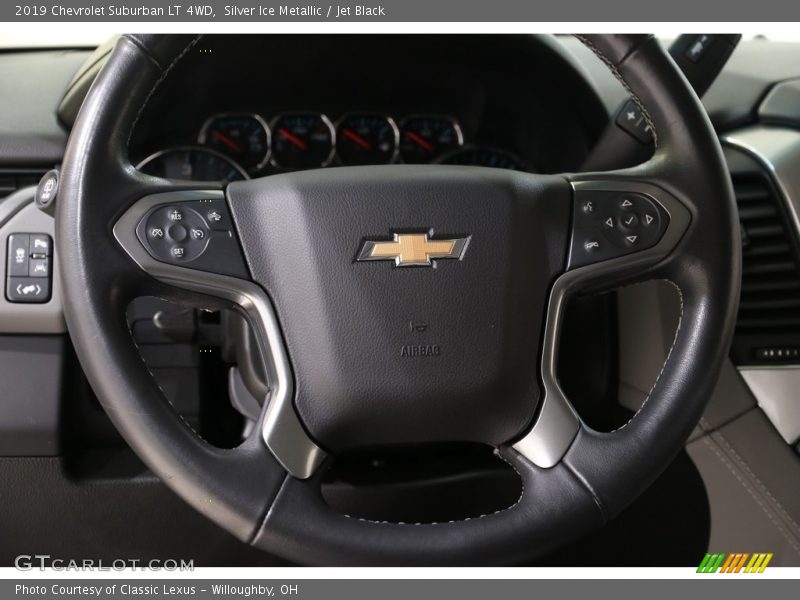 Silver Ice Metallic / Jet Black 2019 Chevrolet Suburban LT 4WD