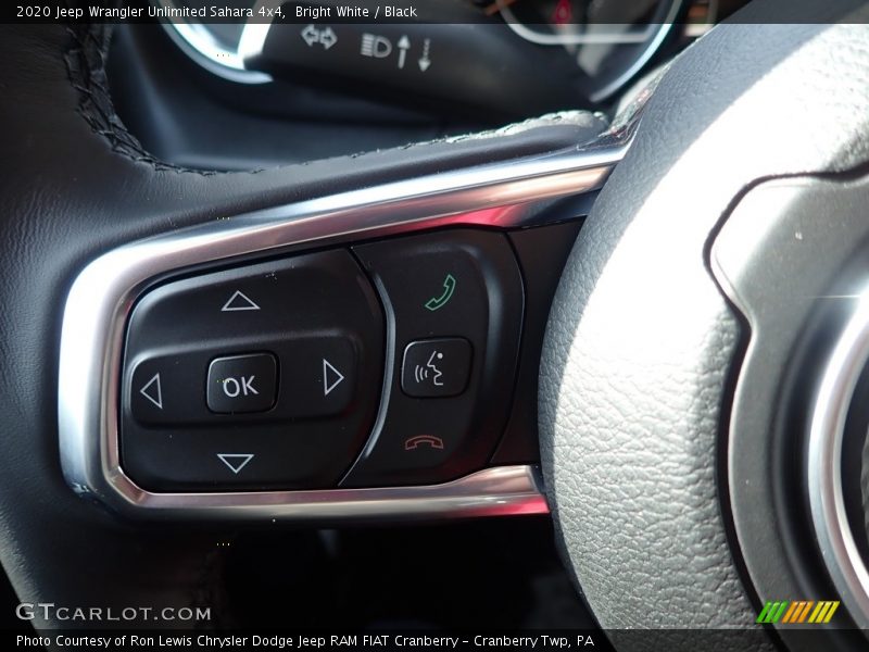 Bright White / Black 2020 Jeep Wrangler Unlimited Sahara 4x4