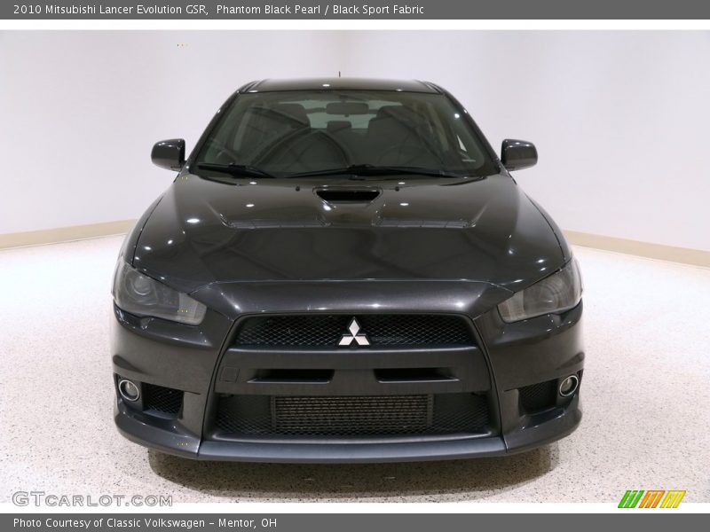 Phantom Black Pearl / Black Sport Fabric 2010 Mitsubishi Lancer Evolution GSR