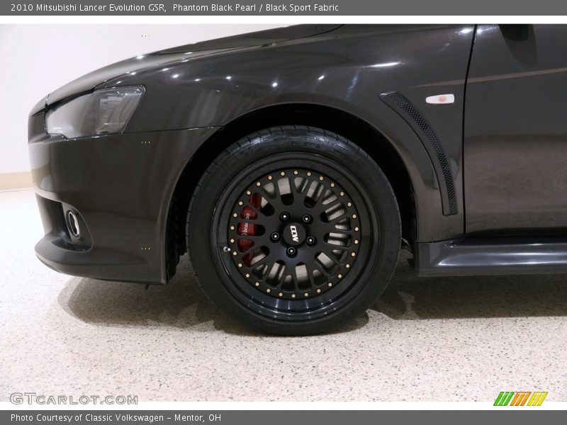 Phantom Black Pearl / Black Sport Fabric 2010 Mitsubishi Lancer Evolution GSR