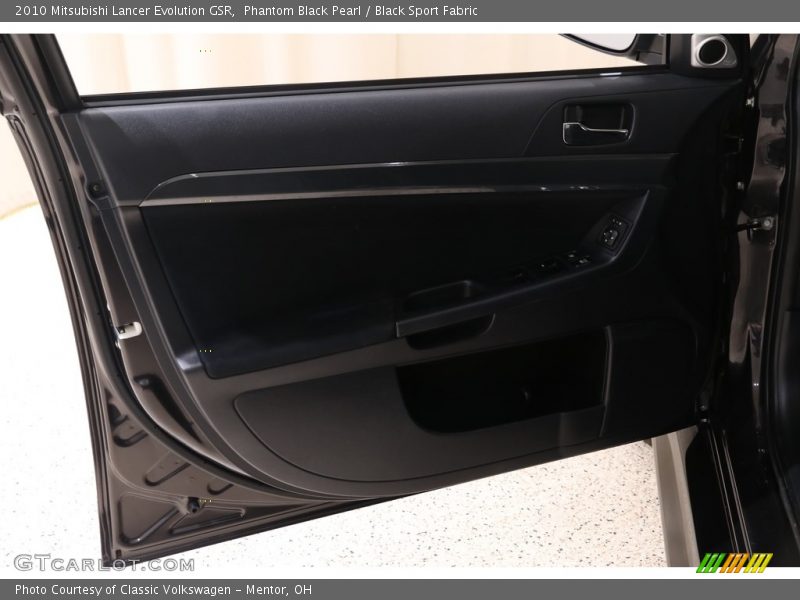 Phantom Black Pearl / Black Sport Fabric 2010 Mitsubishi Lancer Evolution GSR