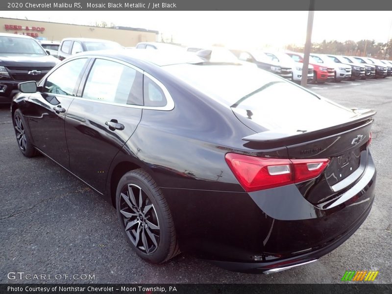 Mosaic Black Metallic / Jet Black 2020 Chevrolet Malibu RS