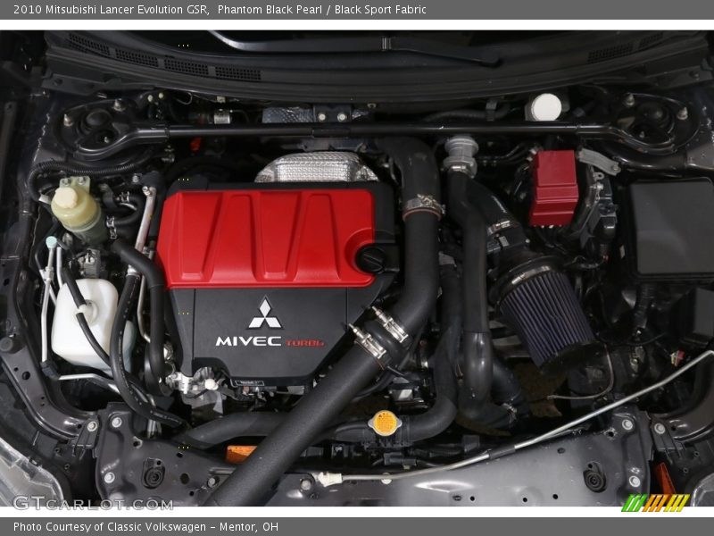 Phantom Black Pearl / Black Sport Fabric 2010 Mitsubishi Lancer Evolution GSR