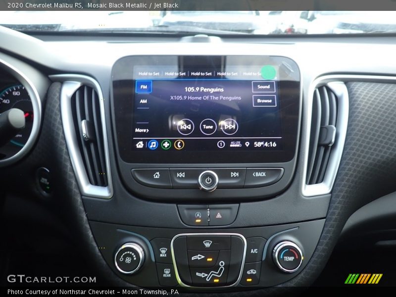 Mosaic Black Metallic / Jet Black 2020 Chevrolet Malibu RS