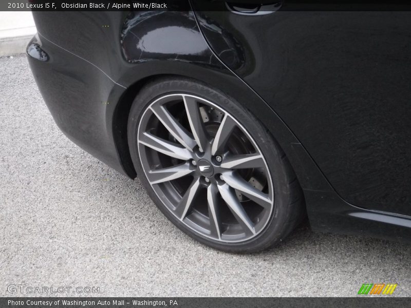 Obsidian Black / Alpine White/Black 2010 Lexus IS F