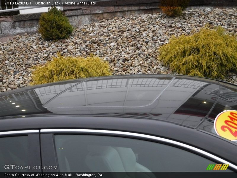 Obsidian Black / Alpine White/Black 2010 Lexus IS F
