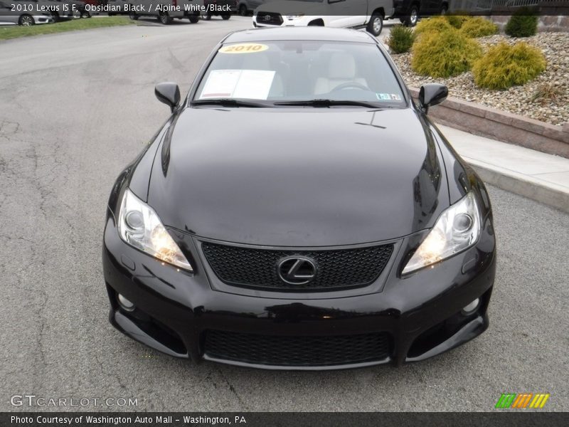 Obsidian Black / Alpine White/Black 2010 Lexus IS F